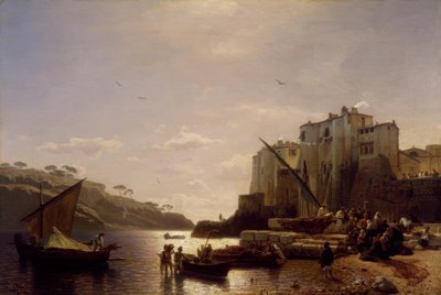 A.Achenbach, Pêcheurs napolitains à Naples - Andreas Achenbach